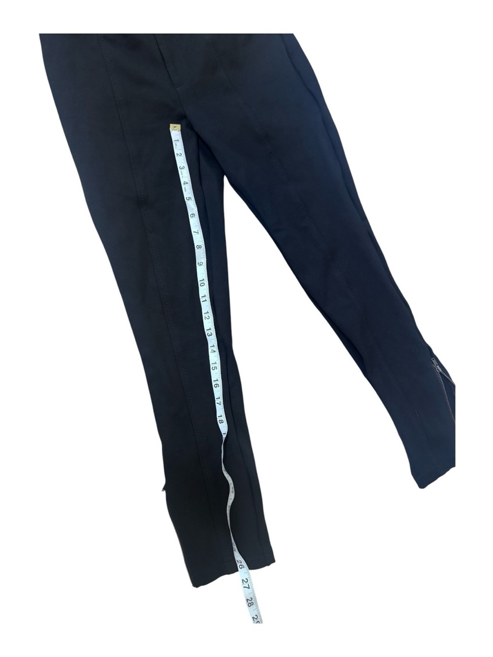 Anthropologie Slim Ankle Pants with Front Seam & Zip Slits - Picture 3 of 8